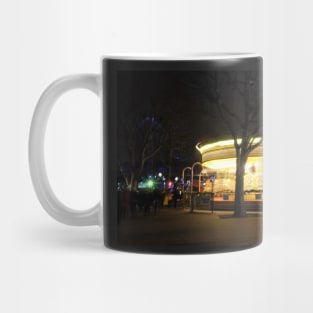 Merry Go round near river thames Mug